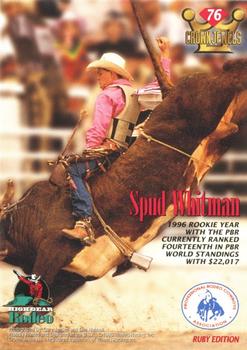 1996 High Gear Rodeo Crown Jewels #76 Spud Whitman Back